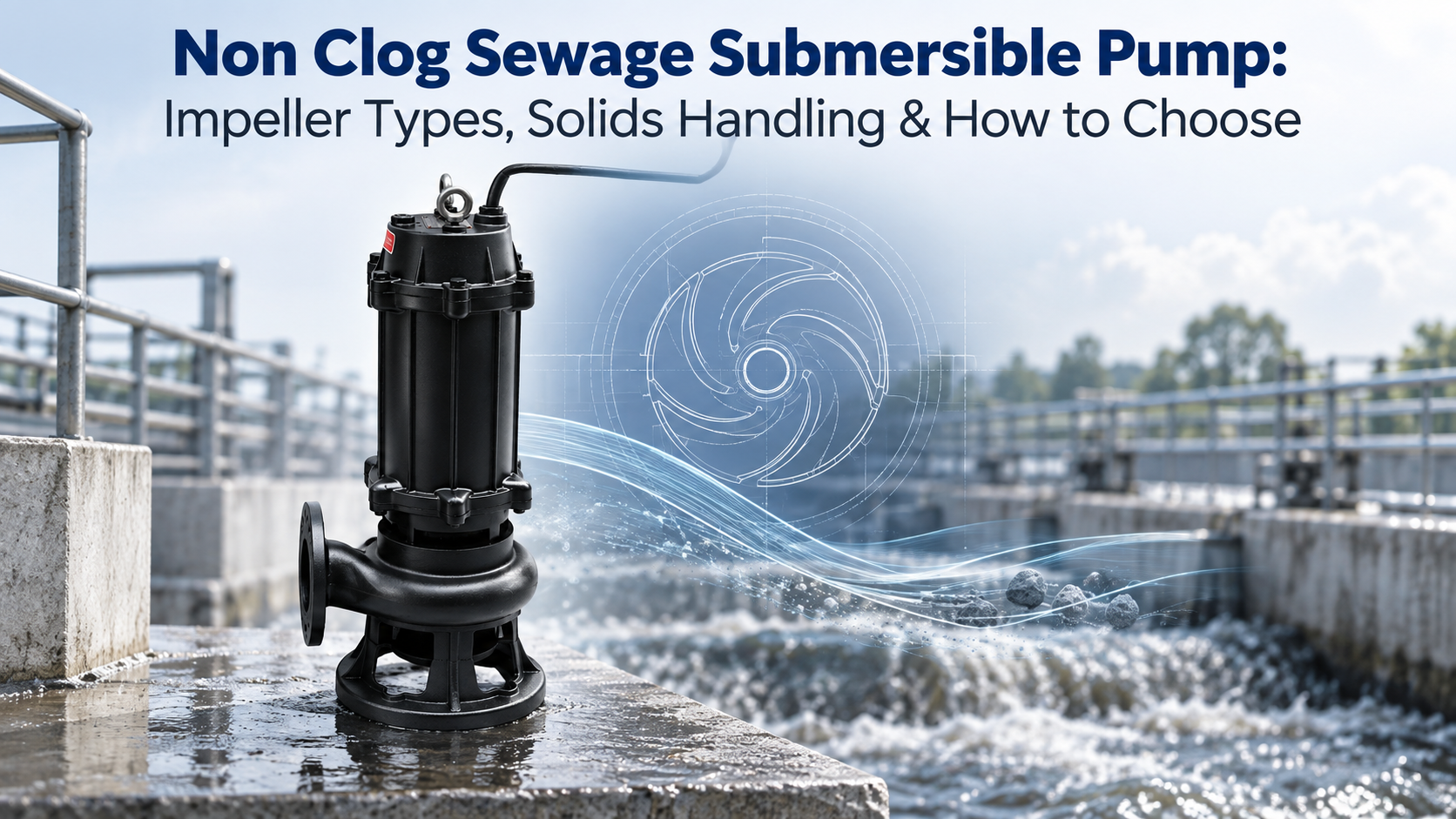 Non Clog Sewage Submersible Pump: Impeller Types, Solids Handling & How to Choose